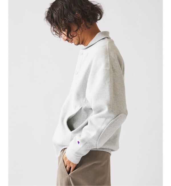 JOURNAL STANDARD relume「CHAMPION / チャンピオン 別注 R/W エルボーパッチ スナップ カーディガン」|カーディガン|