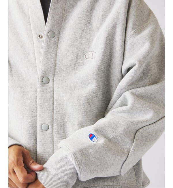 JOURNAL STANDARD relume「CHAMPION / チャンピオン 別注 R/W エルボーパッチ スナップ カーディガン」|カーディガン|