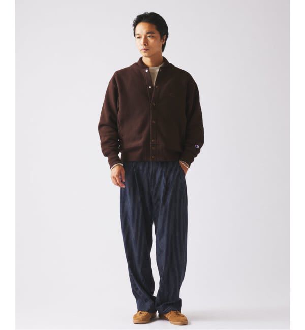 JOURNAL STANDARD relume「CHAMPION / チャンピオン 別注 R/W エルボーパッチ スナップ カーディガン」|カーディガン|