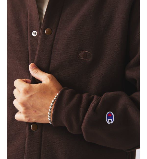 JOURNAL STANDARD relume「CHAMPION / チャンピオン 別注 R/W エルボーパッチ スナップ カーディガン」|カーディガン|
