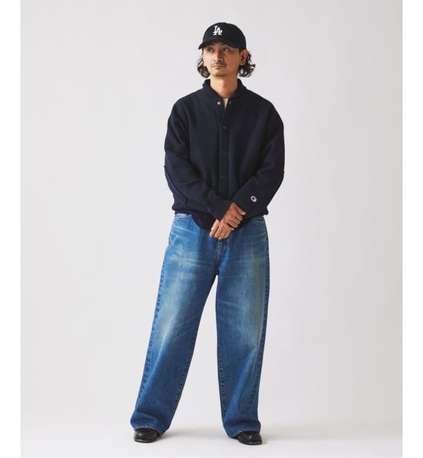 JOURNAL STANDARD relume「CHAMPION / チャンピオン 別注 R/W エルボーパッチ スナップ カーディガン」|カーディガン|