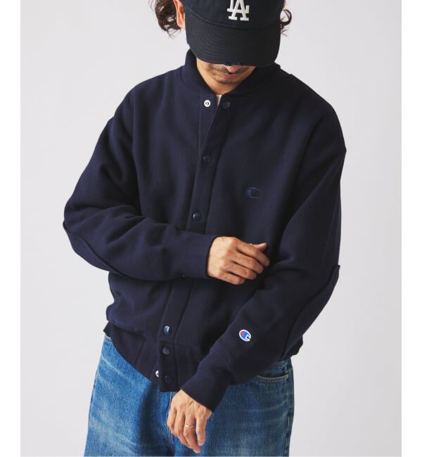 JOURNAL STANDARD relume「CHAMPION / チャンピオン 別注 R/W エルボーパッチ スナップ カーディガン」|カーディガン|