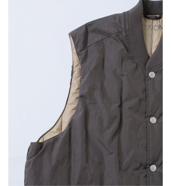 JOURNAL STANDARD relume「TAION / タイオン 別注 ヴァーチカルキルト リバーシブル ダウンベスト」|ダウン|