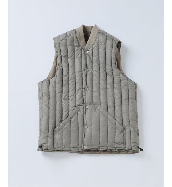JOURNAL STANDARD relume「TAION / タイオン 別注 ヴァーチカルキルト リバーシブル ダウンベスト」|ダウン|
