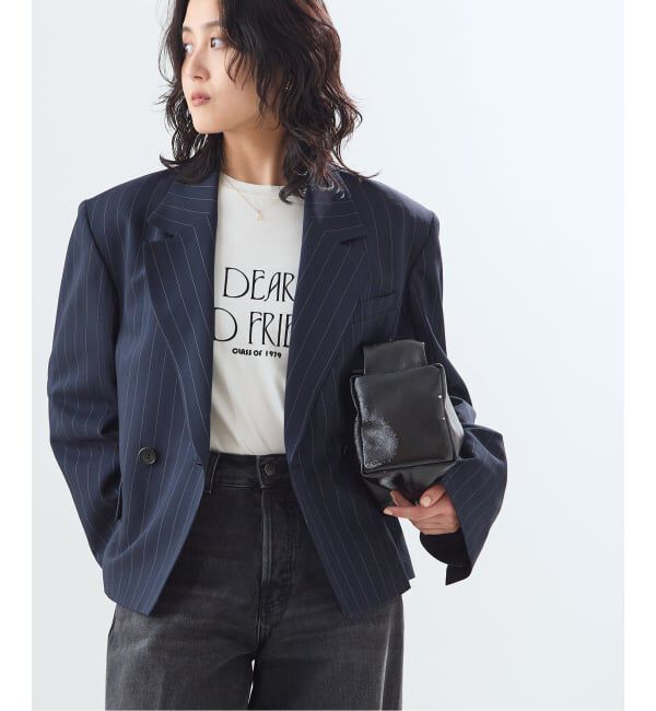 journal standard L'essage「NALYAストライプ/Doeskinジャケット」|テーラードジャケット|