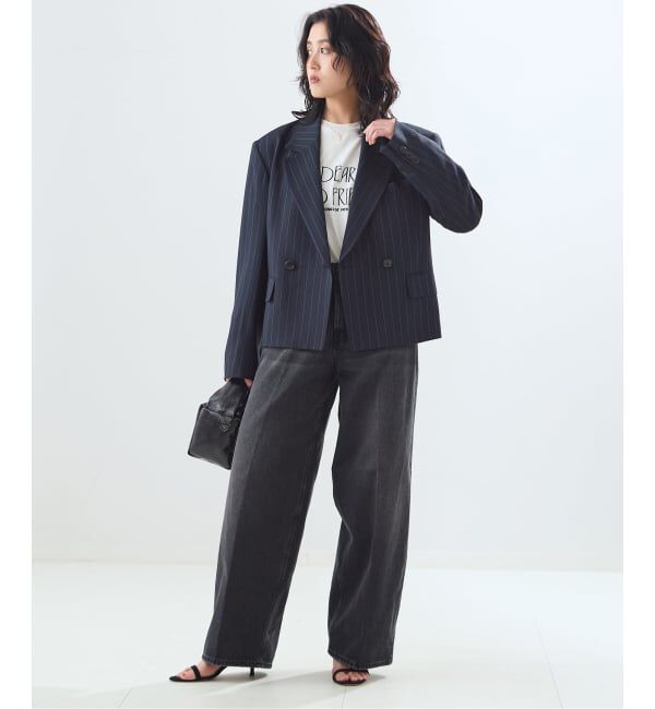 journal standard L'essage「NALYAストライプ/Doeskinジャケット」|テーラードジャケット|