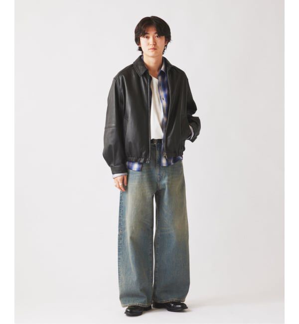 JOURNAL STANDARD relume「ラムレザー ジップジャケット」|ライダースジャケット|