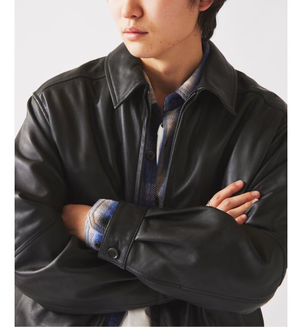 JOURNAL STANDARD relume「ラムレザー ジップジャケット」|ライダースジャケット|