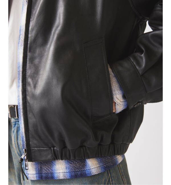 JOURNAL STANDARD relume「ラムレザー ジップジャケット」|ライダースジャケット|