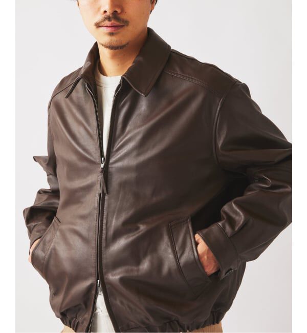JOURNAL STANDARD relume「ラムレザー ジップジャケット」|ライダースジャケット|