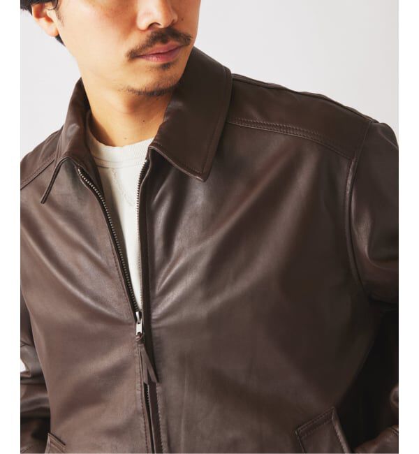 JOURNAL STANDARD relume「ラムレザー ジップジャケット」|ライダースジャケット|