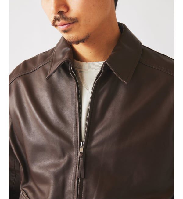 JOURNAL STANDARD relume「ラムレザー ジップジャケット」|ライダースジャケット|