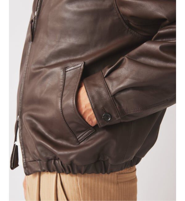 JOURNAL STANDARD relume「ラムレザー ジップジャケット」|ライダースジャケット|