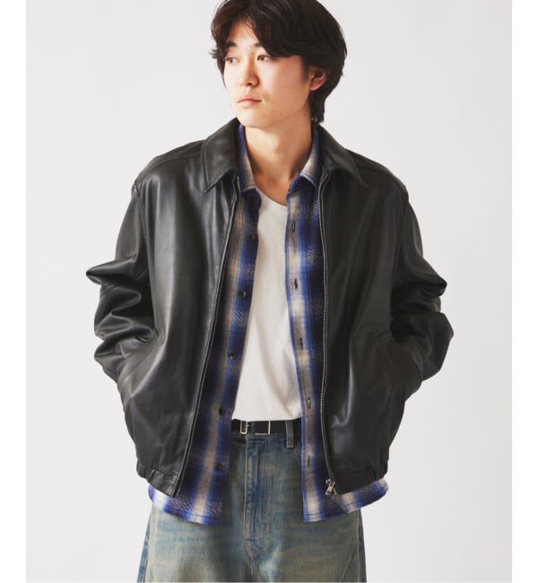 JOURNAL STANDARD relume「ラムレザー ジップジャケット」|ライダースジャケット|