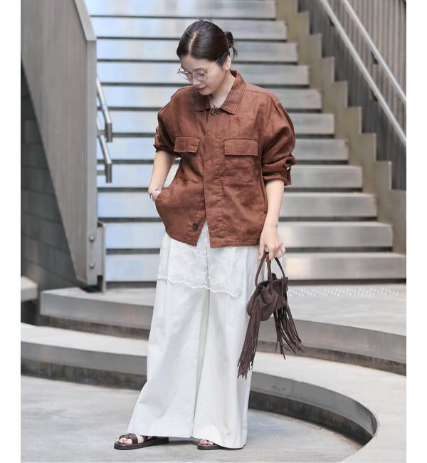 JOURNAL STANDARD「《追加予約》リネンミリタリージャケット」|ミリタリージャケット|