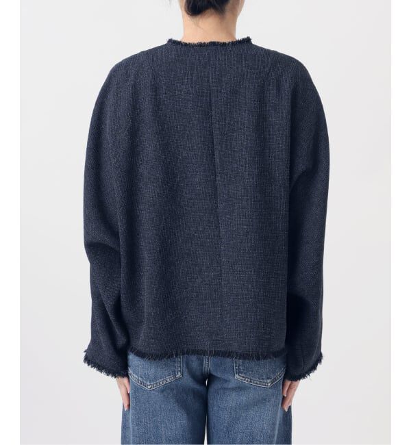 journal standard L'essage「《予約》カラミTWEEDドルマンジャケット」|ノーカラージャケット|