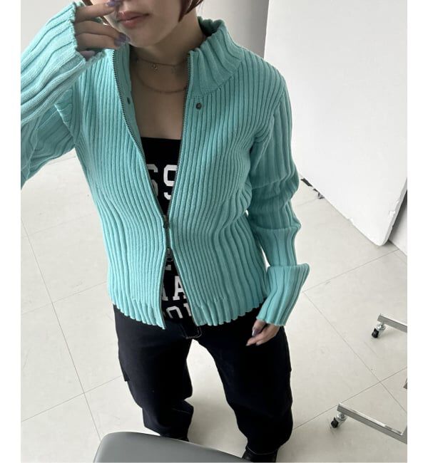 Oriens JOURNAL STANDARD「フロントジップリブニットトップス」|ニット・セーター|