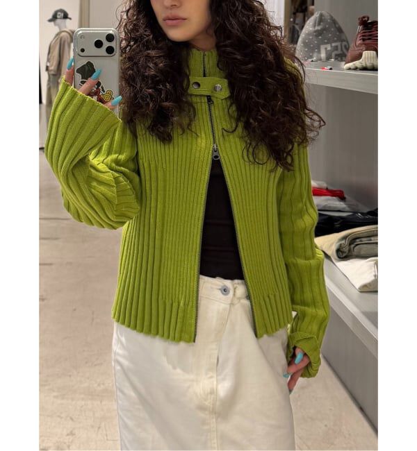 Oriens JOURNAL STANDARD「フロントジップリブニットトップス」|ニット・セーター|