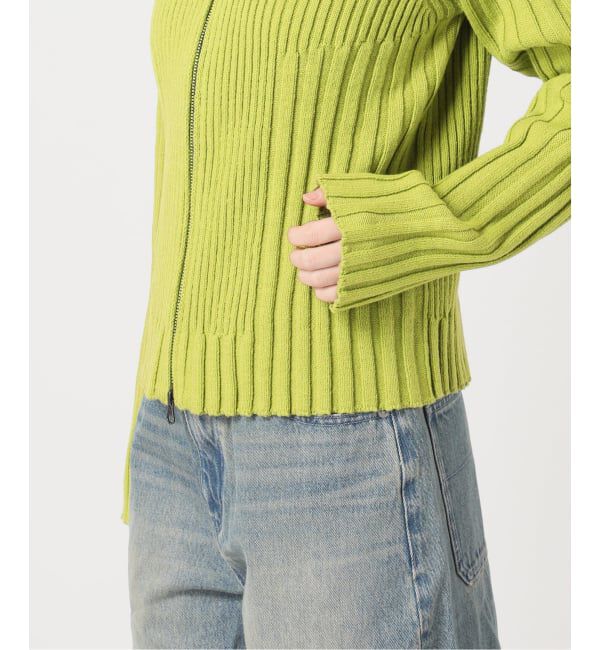 Oriens JOURNAL STANDARD「フロントジップリブニットトップス」|ニット・セーター|