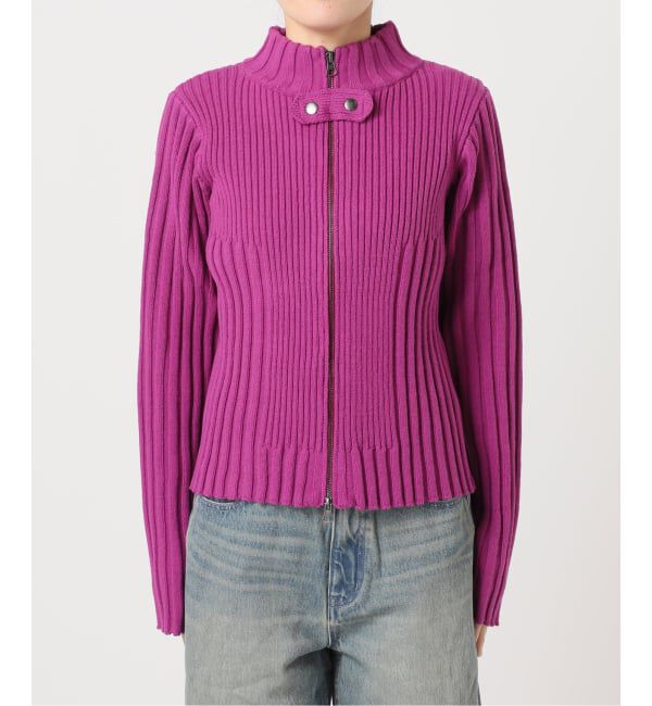 Oriens JOURNAL STANDARD「フロントジップリブニットトップス」|ニット・セーター|