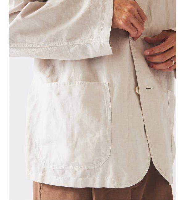 JOURNAL STANDARD relume「《予約》European Flax / ヨーロピアンフラックス ガーメントダイ 2Bジャケット」|テーラードジャケット|