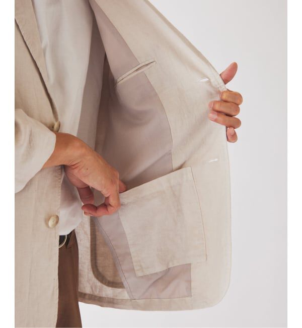 JOURNAL STANDARD relume「《予約》European Flax / ヨーロピアンフラックス ガーメントダイ 2Bジャケット」|テーラードジャケット|