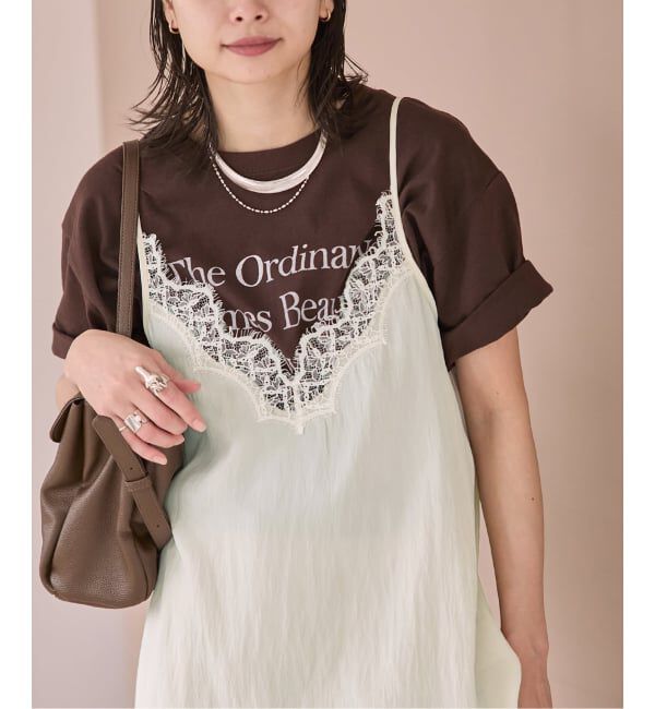 JOURNAL STANDARD「《追加予約4》フィブリルリヨセルキャミワンピース」|ワンピース|