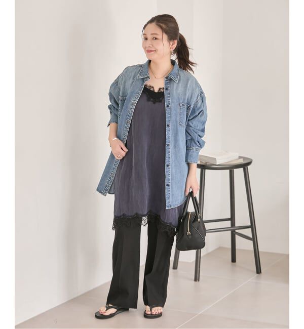 JOURNAL STANDARD「《追加予約4》フィブリルリヨセルキャミワンピース」|ワンピース|