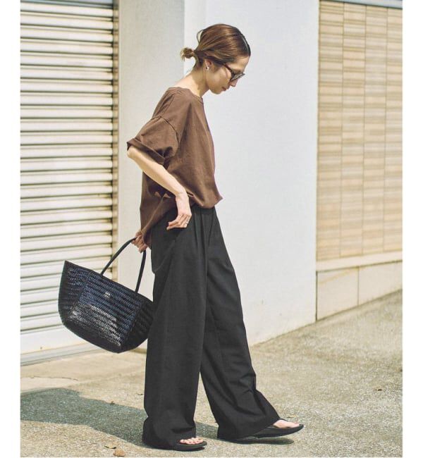 FRAMeWORK「≪WEB限定追加≫ウォッシャブルTWタックワイドパンツ」|スラックス|