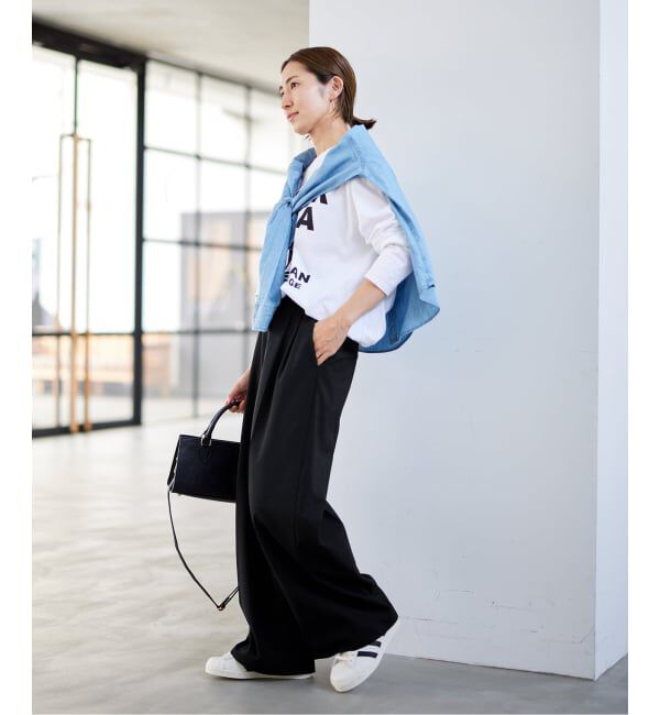 FRAMeWORK「≪WEB限定追加≫ウォッシャブルTWタックワイドパンツ」|スラックス|