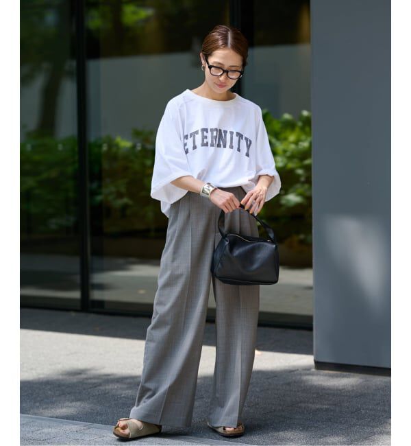 FRAMeWORK「≪WEB限定追加≫ウォッシャブルTWタックワイドパンツ」|スラックス|