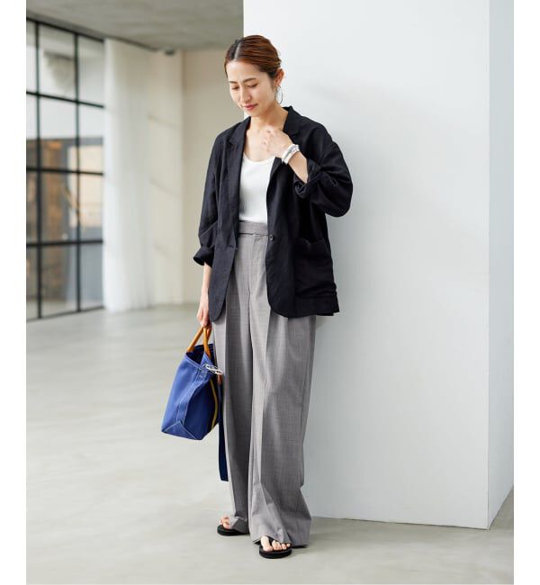 FRAMeWORK「≪WEB限定追加≫ウォッシャブルTWタックワイドパンツ」|スラックス|