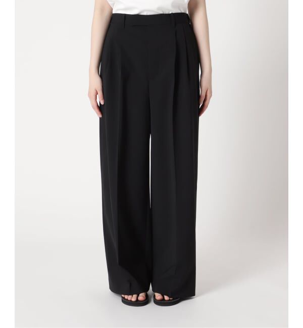 FRAMeWORK「≪WEB限定追加≫ウォッシャブルTWタックワイドパンツ」|スラックス|