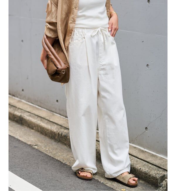 FRAMeWORK「ライトオンスデニムイージーパンツ」|デニム|