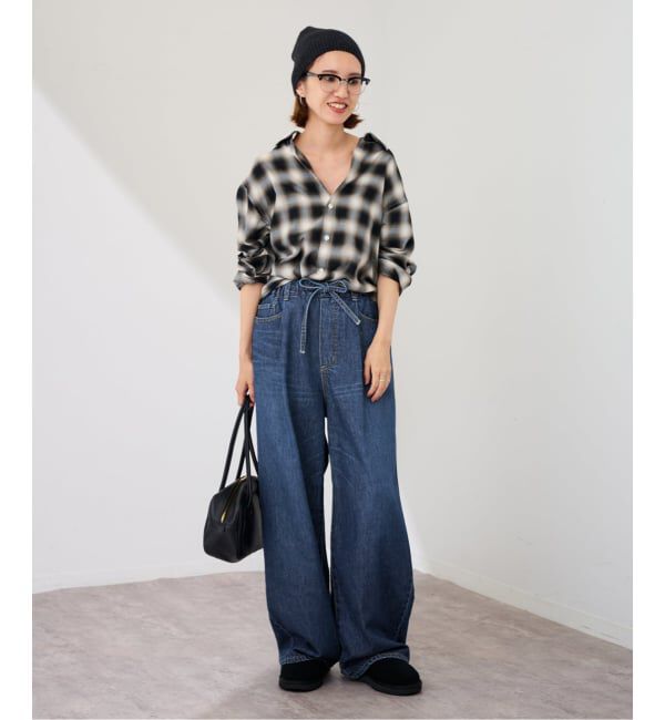 FRAMeWORK「ライトオンスデニムイージーパンツ」|デニム|