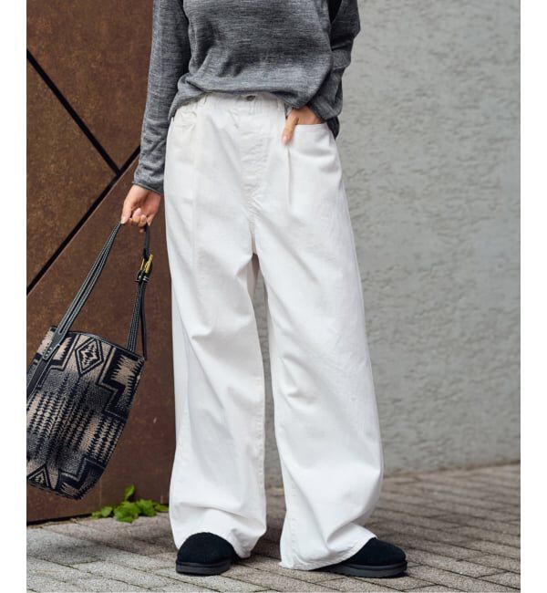 FRAMeWORK「ライトオンスデニムイージーパンツ」|デニム|