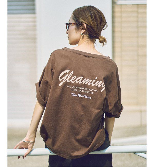 FRAMeWORK「haru&times;FRAMeWORK　コラボロゴTEE」|Tシャツ・カットソー|ブラウン