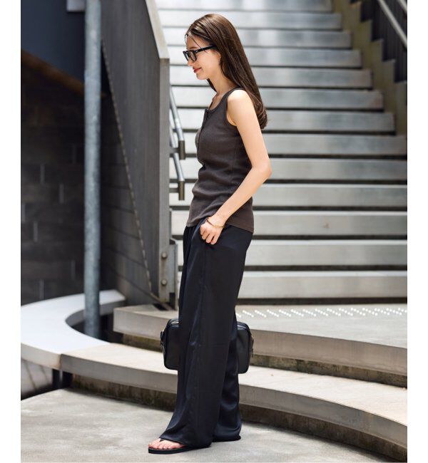 FRAMeWORK「コットンLINENテレコヘンリータンクトップ」|Tシャツ・カットソー|