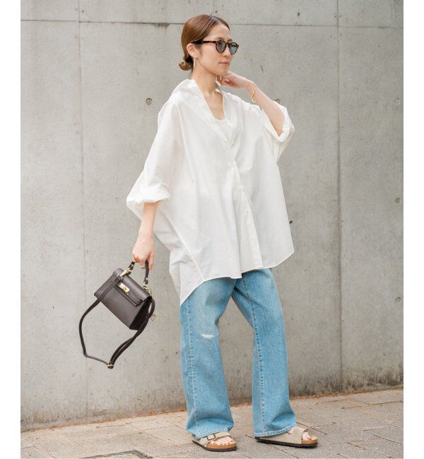 FRAMeWORK「≪WEB＋一部店舗限定 / 追加≫ハーフスリーブポンチョシャツ」|シャツ・ブラウス|