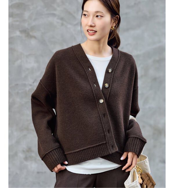 FRAMeWORK「≪WEB限定 / 追加≫AQUA Vネックカーディガン 2」|カーディガン|