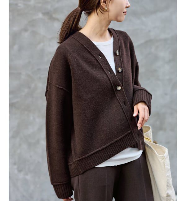 FRAMeWORK「≪WEB限定 / 追加≫AQUA Vネックカーディガン 2」|カーディガン|