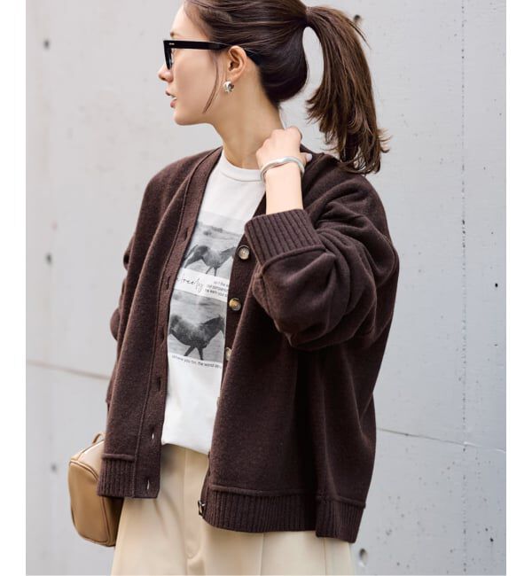 FRAMeWORK「≪WEB限定 / 追加≫AQUA Vネックカーディガン 2」|カーディガン|