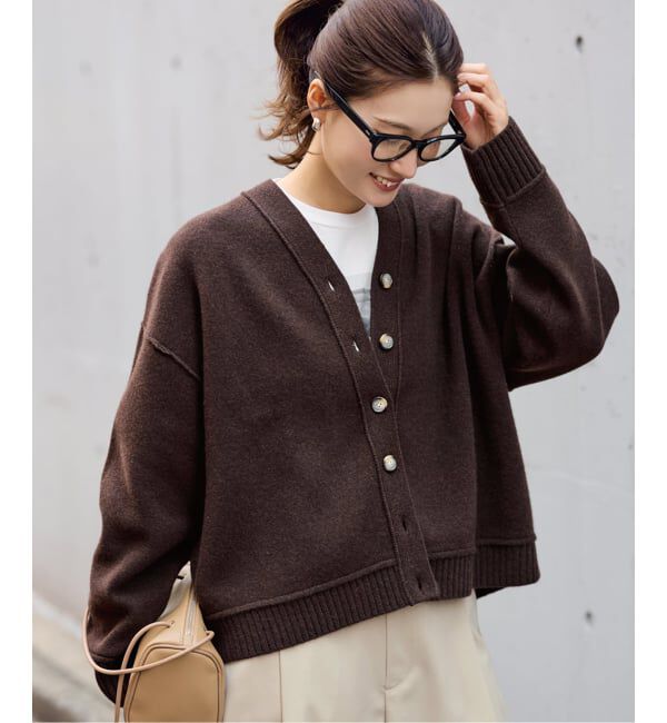 FRAMeWORK「≪WEB限定 / 追加≫AQUA Vネックカーディガン 2」|カーディガン|