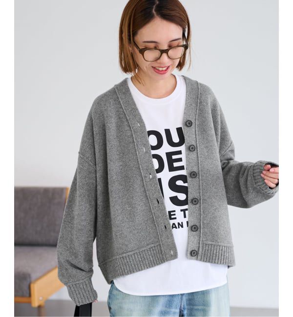 FRAMeWORK「≪WEB限定 / 追加≫AQUA Vネックカーディガン 2」|カーディガン|