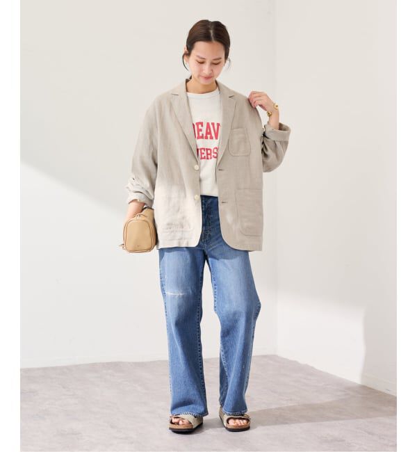 FRAMeWORK「≪予約≫ソフトリネンライトジャケット」|テーラードジャケット|