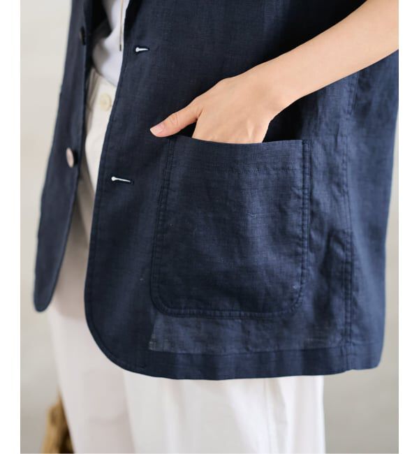 FRAMeWORK「≪予約≫ソフトリネンライトジャケット」|テーラードジャケット|