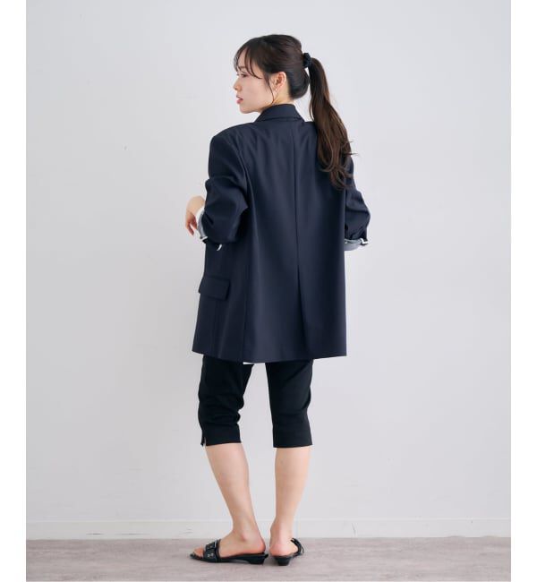 U by SPICK&SPAN「レースボンディングオーバージャケット」|テーラードジャケット|