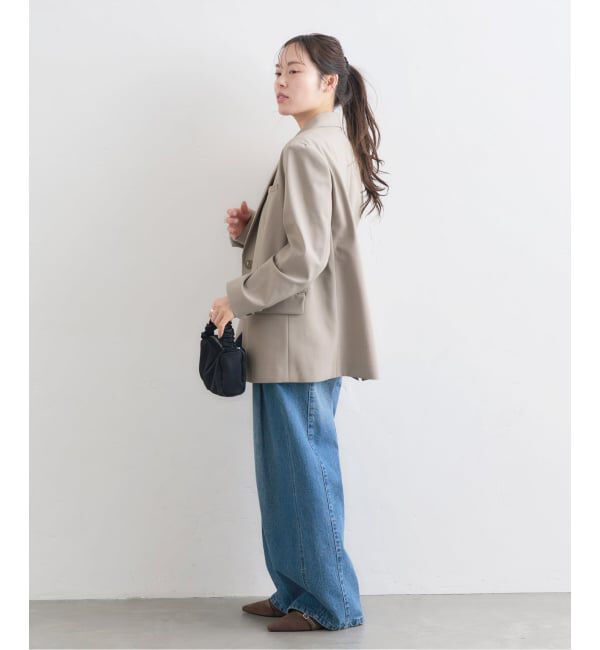 U by SPICK&SPAN「レースボンディングオーバージャケット」|テーラードジャケット|