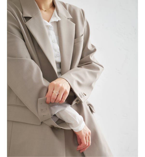 U by SPICK&SPAN「レースボンディングオーバージャケット」|テーラードジャケット|