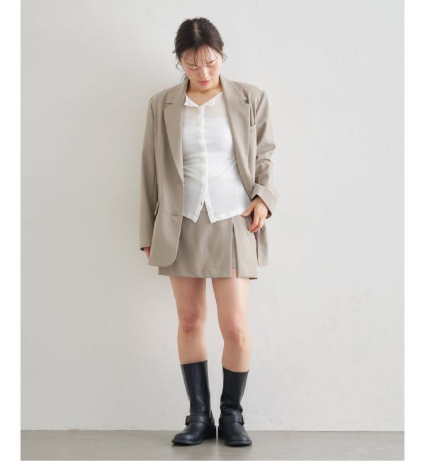 U by SPICK&SPAN「レースボンディングオーバージャケット」|テーラードジャケット|